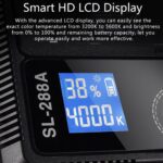 PDX SL-288A Soft Light LED Panel | LCD Ekranlı | 3200K–5600K | 2m Işık Ayağı Dahil - Görsel 2