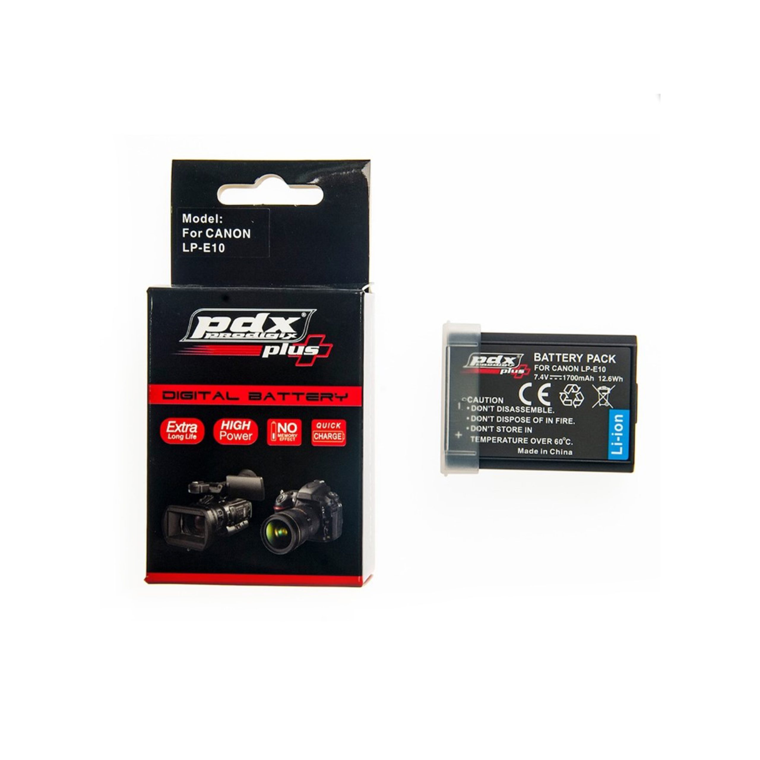 pdxLp-e10 PDX for Canon LP-E10 Batarya - Görsel 1