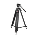 Tatsujin 0508B Pro Broadcas Video Kameralar için Yüksek Kalite Video Tripod 190CM