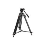 PDX 0508B Pro Broadcas Video Kameralar için Yüksek Kalite Video Tripod 190cm - Görsel 2