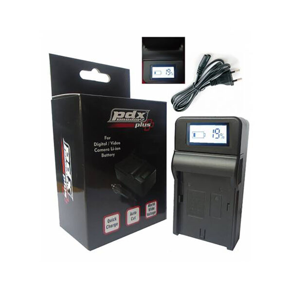 PDX BLK22 Panasonic Şarj Aleti Cihazı Dijital Göstergeli