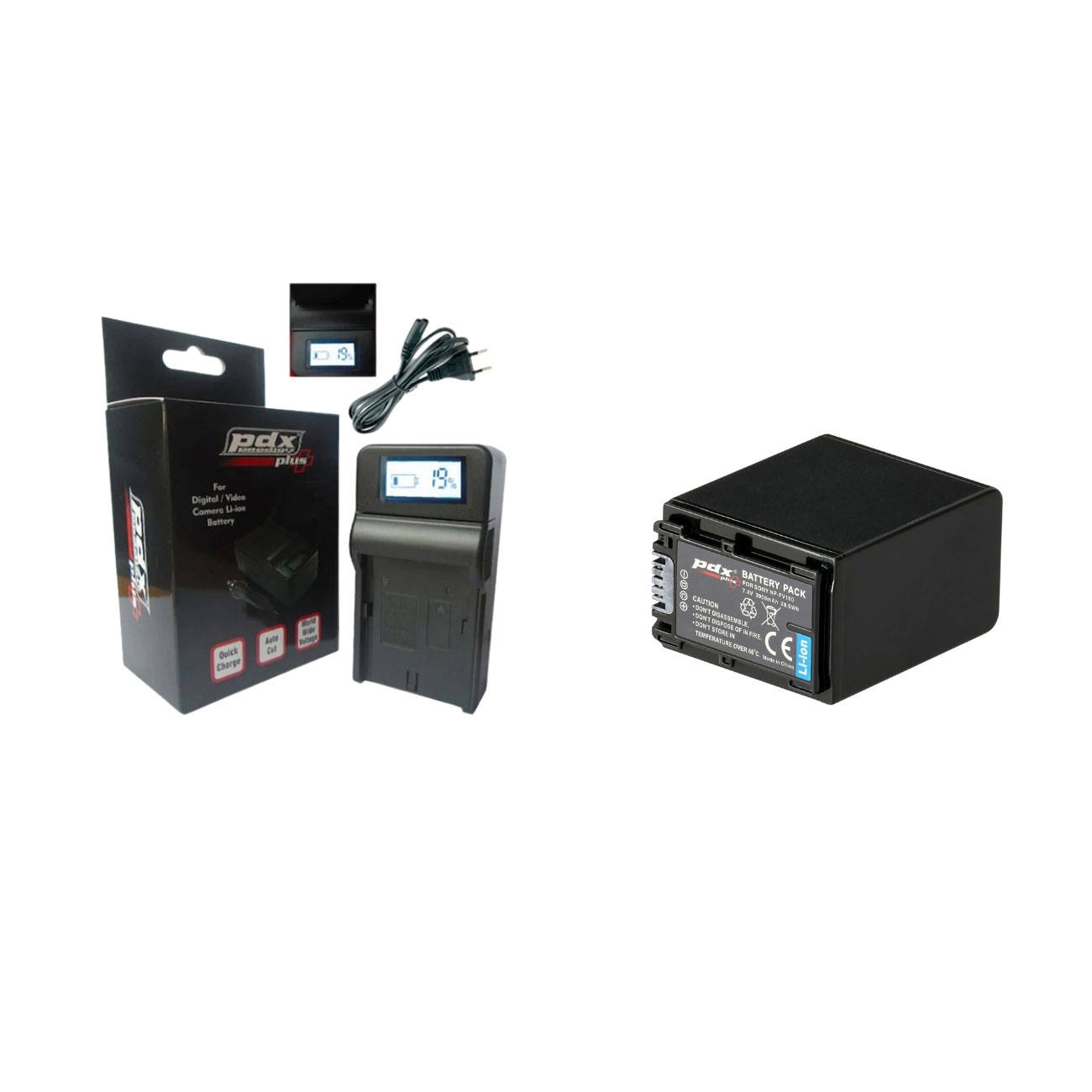 FV100 PDX Plus,Sony NP-FP/FH/FV100 Handycam Bataryası Ve Şarj Cihazı. - Görsel 1