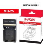 Sanger,Nikon En-El15 İçin MH-25 Fotoğraf Makinesi Bataryası Ve Şarj Cihazı. - Görsel 6